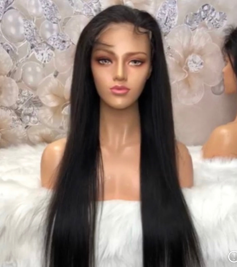 Luxury 180% density Silky  Straight Frontal Wig